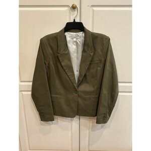Kensie Women’s Olive Green Blazer Size L Classic Tailored Fit